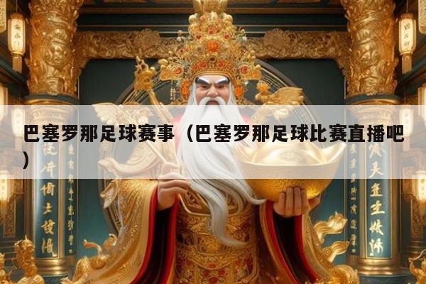 巴塞罗那足球赛事（巴塞罗那足球比赛直播吧）