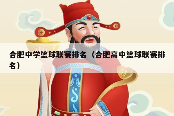 合肥中学篮球联赛排名（合肥高中篮球联赛排名）